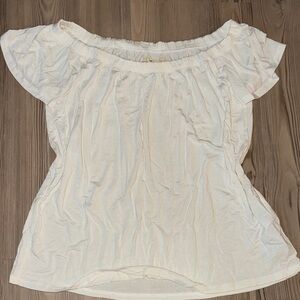 Women's Off-Shoulder White Top